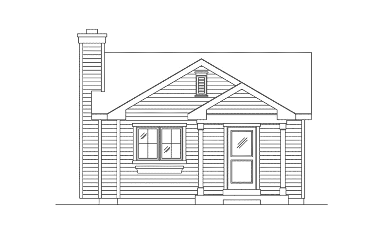 Cabin & Cottage House Plan Front Elevation - 058D-0216 - Shop House Plans and More