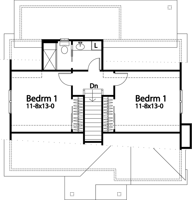 Vacation House Plan Second Floor - 058D-0218 - Shop House Plans and More