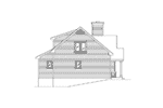 Vacation House Plan Left Elevation - 058D-0218 - Shop House Plans and More
