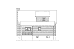 Country House Plan Rear Elevation - 058D-0218 - Shop House Plans and More