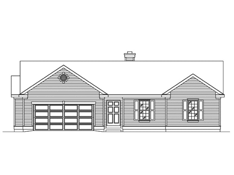 Traditional House Plan Front Elevation - 058D-0219 - Shop House Plans and More