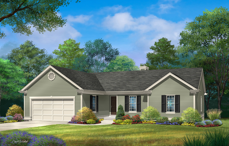 Traditional House Plan Front of Home - 058D-0219 - Shop House Plans and More