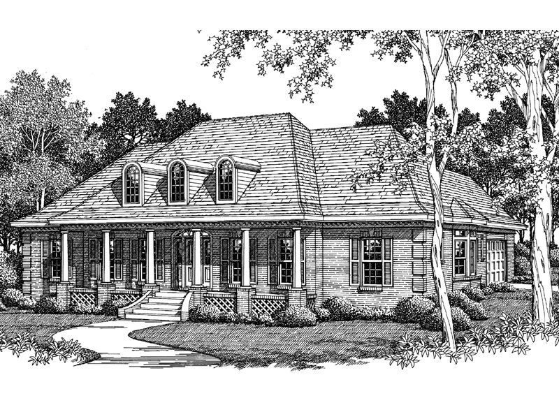 Julian Hill Plantation Home Plan 060D-0009 - Search House Plans and More