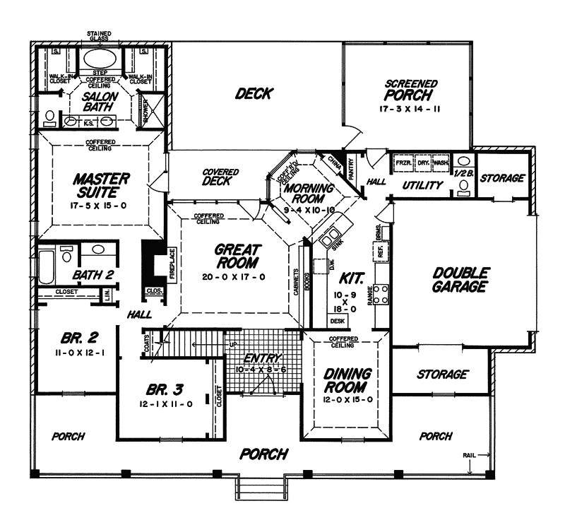 Melrose Valley Southern Home Plan 060D0049 House Plans