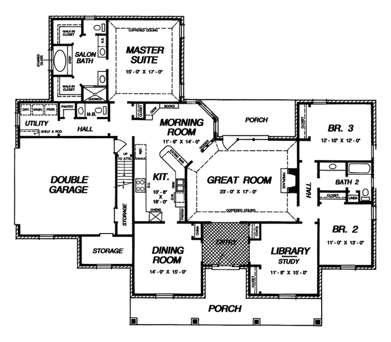 Franclar Cape Cod Ranch Home Plan 060D-0080 - Search House Plans and More