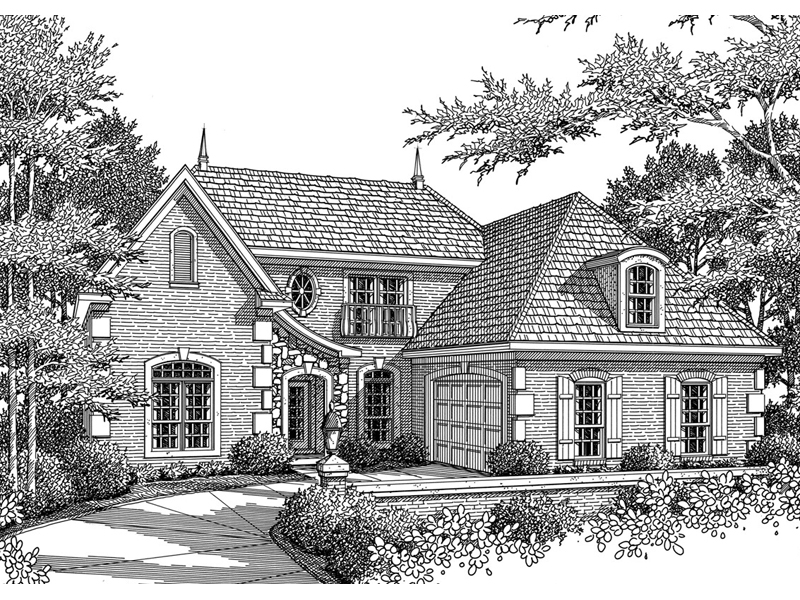 Norman Place European Home Plan 060D-0091 - Shop House Plans and More