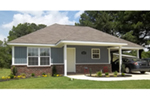 Prairie House Plan Front of Home - 060D-0129 - Shop House Plans and More