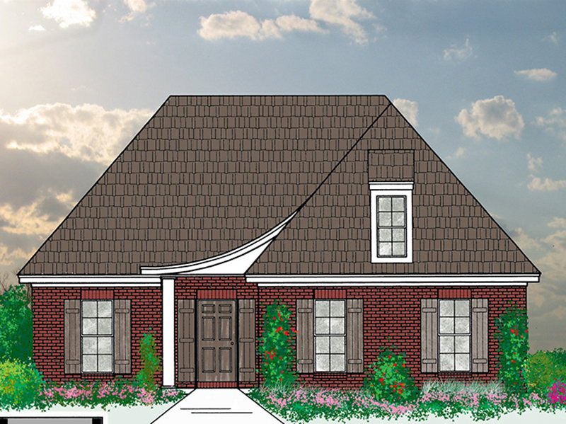 Ranch House Plan Front of Home - 060D-0168 - Shop House Plans and More