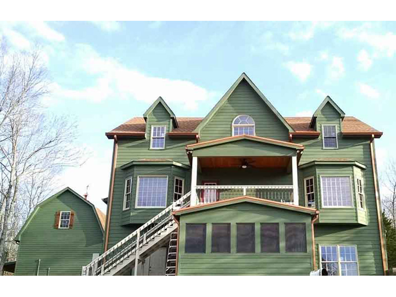 Waterfront House Plan Rear Photo 01 - 060D-0529 - Shop House Plans and More