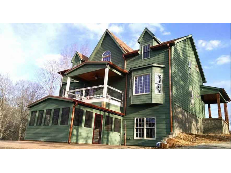 Waterfront House Plan Rear Photo 02 - 060D-0529 - Shop House Plans and More