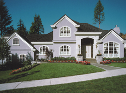 exterior of multi-level home design
