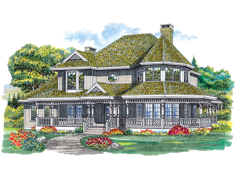 Moline Park Victorian Home Plan 062D-0043 | House Plans and More