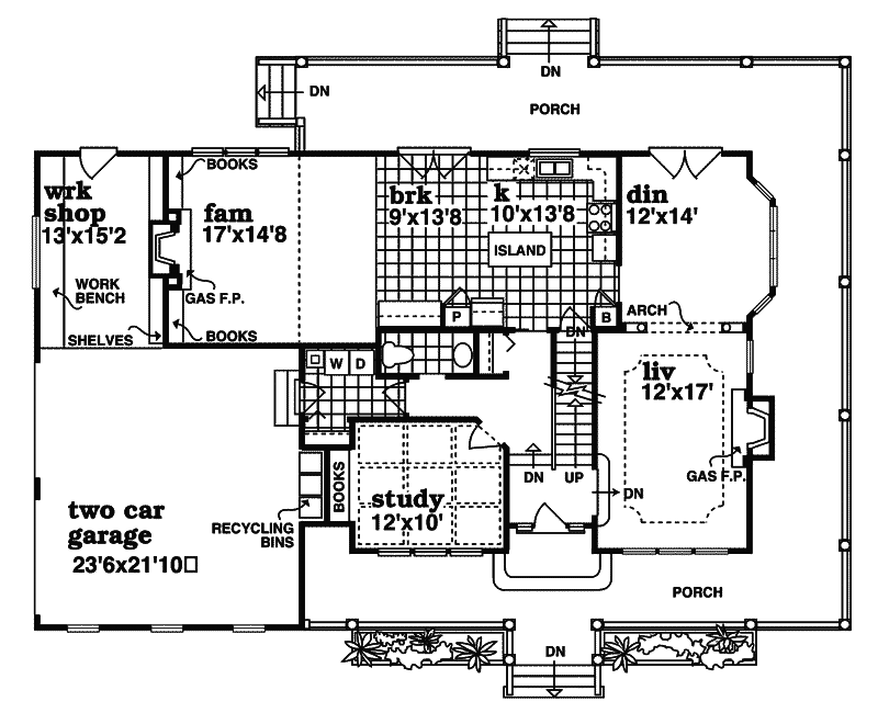 Cortez Grove Country Home Plan 062D-0057 - Search House Plans and More