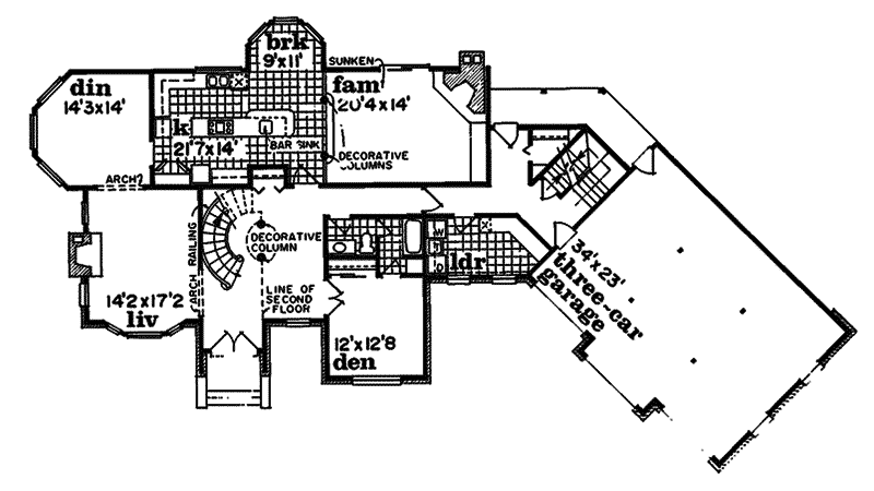 Baltimore Place Luxury Home Plan 062D-0231 - Search House Plans and More