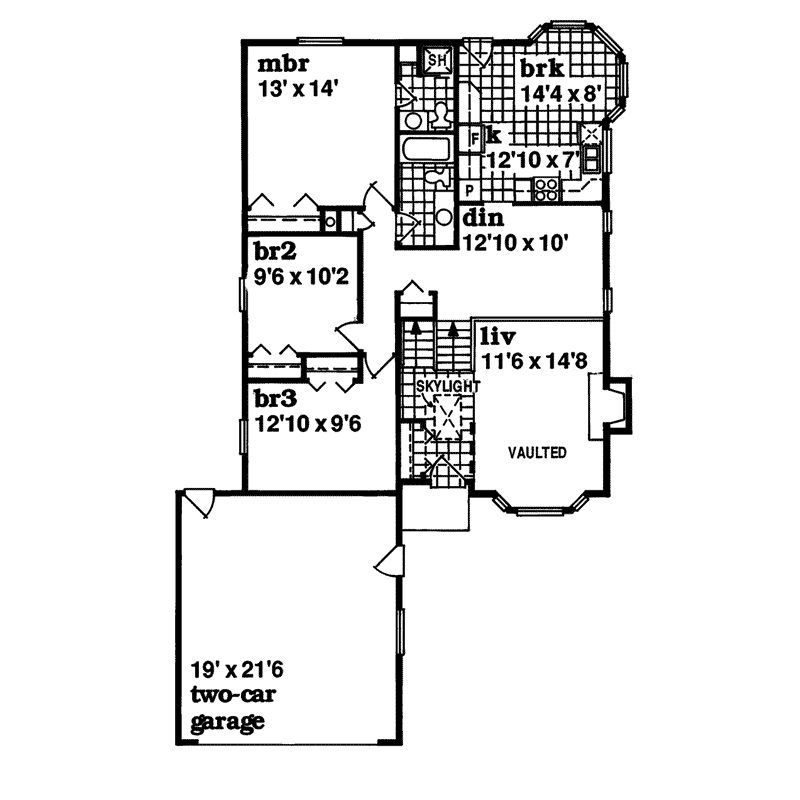 Breezeway Country Home Plan 062D-0266 - Search House Plans and More