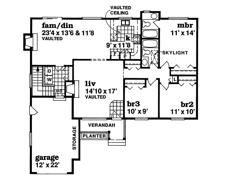 Spoede Hills Charming Ranch Home Plan 062D-0468 - Shop House Plans and More