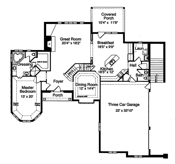 Cornerstone Park European Home Plan 065D-0131 | House Plans and More