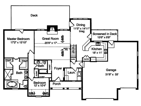 Renault Ranch Home Plan 065D-0249 | House Plans and More