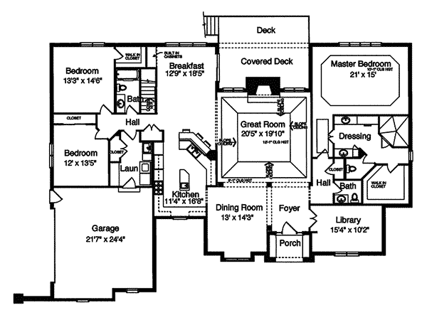 Bennett Traditional Ranch Home Plan 065D-0251 | House Plans and More