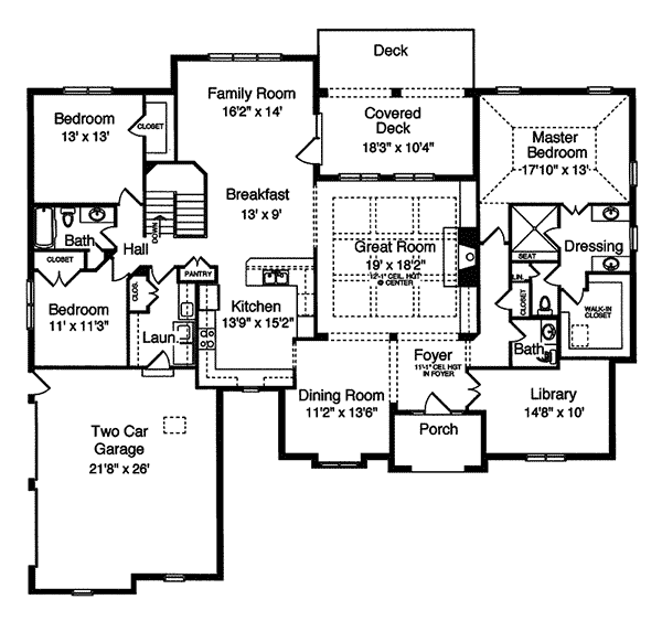 Pearland Ranch Home Plan 065D-0252 | House Plans and More