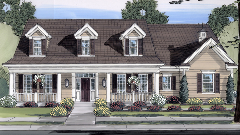 Restormel Cape Cod Home Plan 065d 0279 House Plans And More