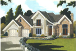 European House Plan Front of House 065D-0379