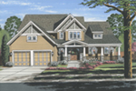 Arts & Crafts House Plan Front of House 065D-0387