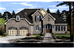 Country French House Plan Front of House 065D-0391