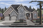 European House Plan Front of House 065D-0392