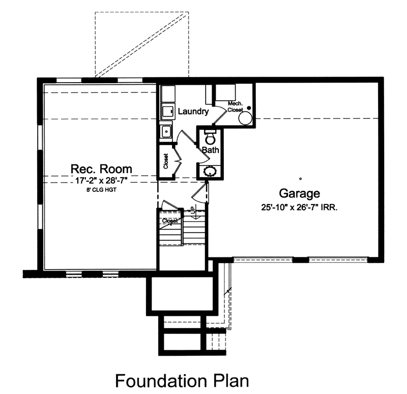 Traditional House Plan Lower Level Floor - Dumont Gate Split-Level Home 065D-0396 - Search House Plans and More