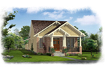 Bungalow House Plan Front of House 065D-0397