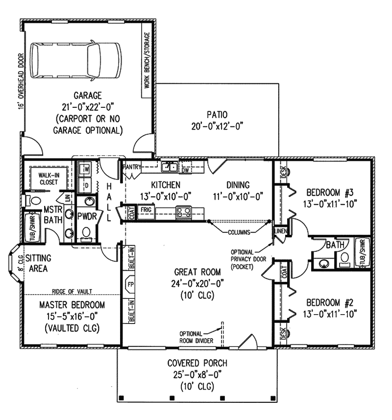 Cape Cod & New England Home Plan First Floor 067D-0004