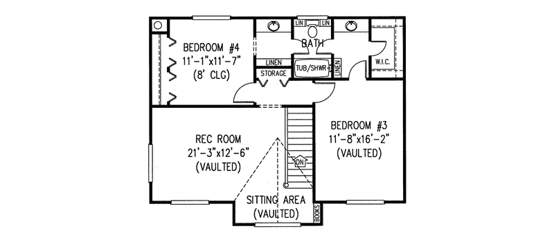 Farmhouse Plan Second Floor - Lunenburg Lake Farmhouse 067D-0008 | House Plans and More