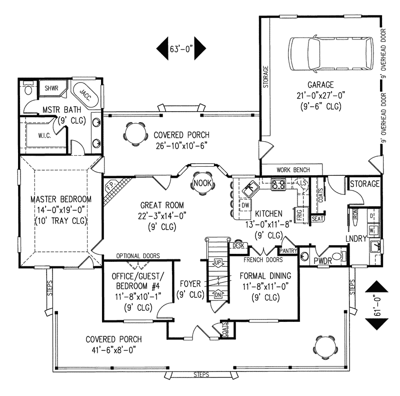 Luxury Home Plan First Floor 067D-0011