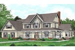 Luxury Two-Story Country Farmhouse Design