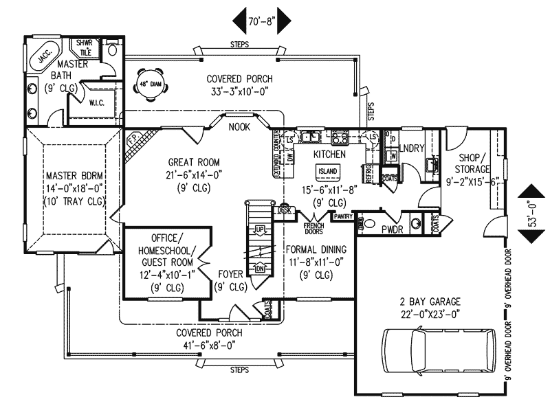 Victorian Home Plan First Floor 067D-0025