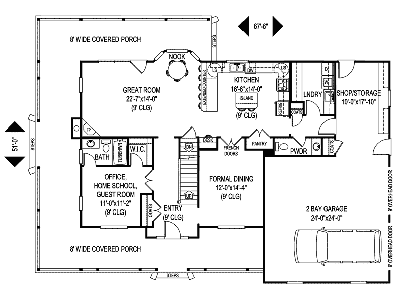 Sudbury Country Farmhouse Plan 067D-0043 - Shop House Plans and More