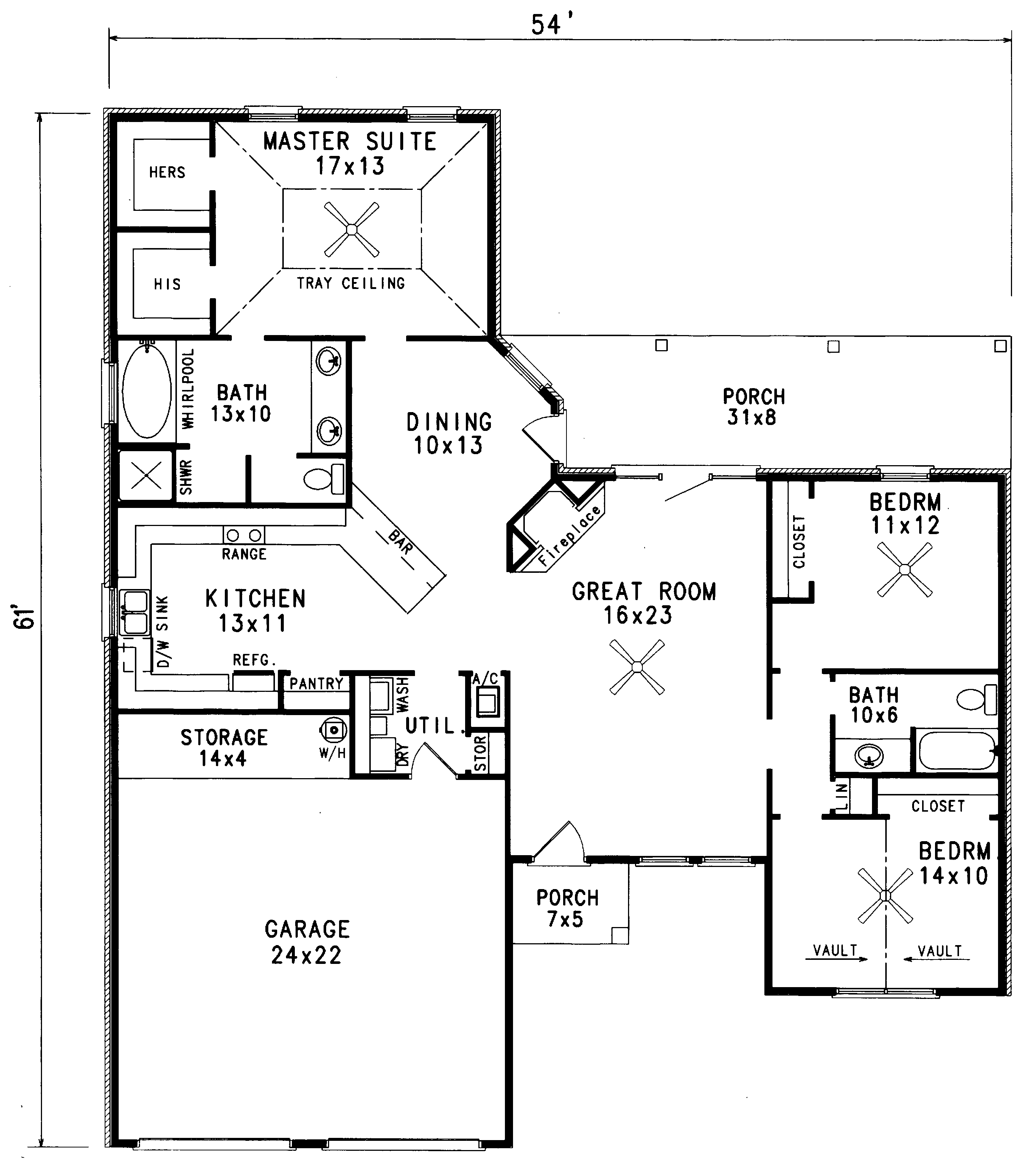 Granville Pass Sunbelt Home Plan 069D0014 House Plans