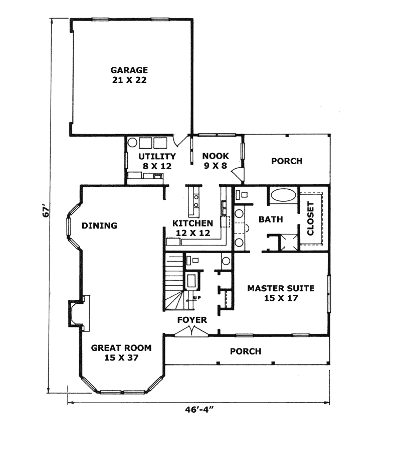 Edgehill Trail Cape Cod Home Plan 069D-0065 - Search House Plans and More