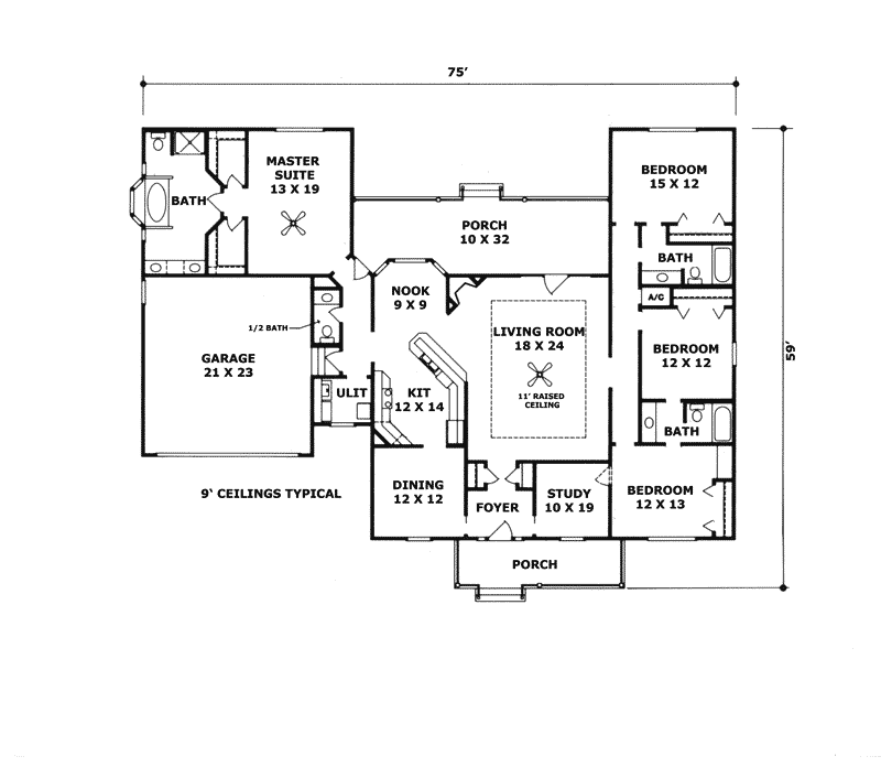 Shawnee Bend Cape Cod Style Home Plan 069D-0073 | House Plans and More