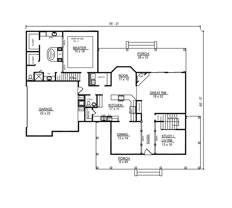 Green Forest Country Farmhouse Plan 069D0124 House