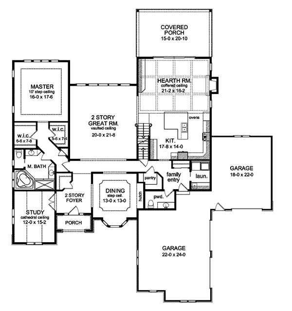 Bordeaux Traditional Home Plan 070D-0727 | House Plans and More