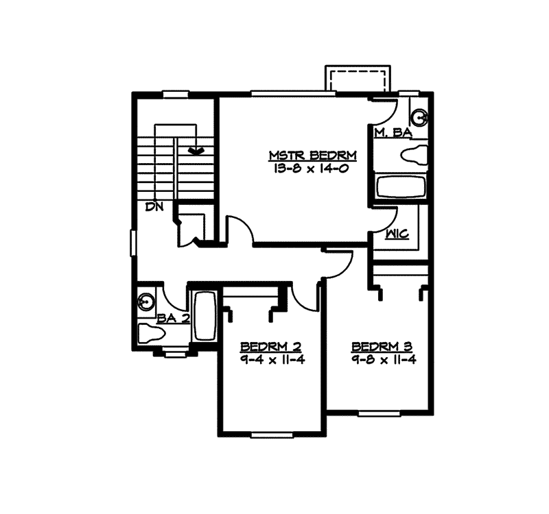 Narrow House Plan with Front Garage | Tall Narrow House Plan