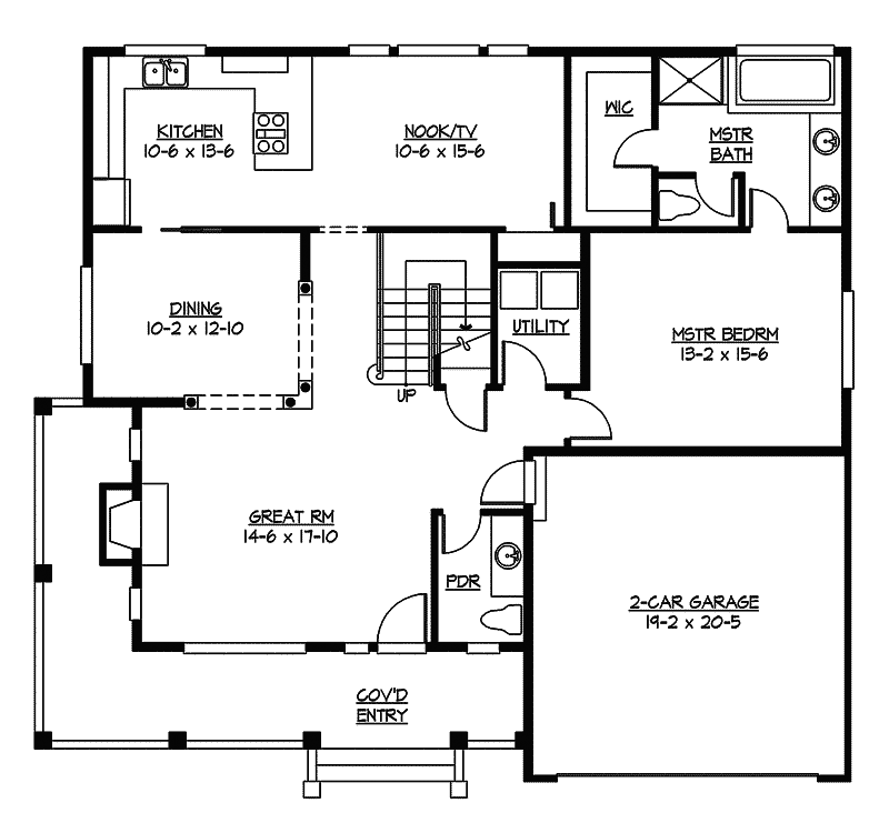 Olinda Park Bungalow Home Plan 071D-0054 - Shop House Plans and More