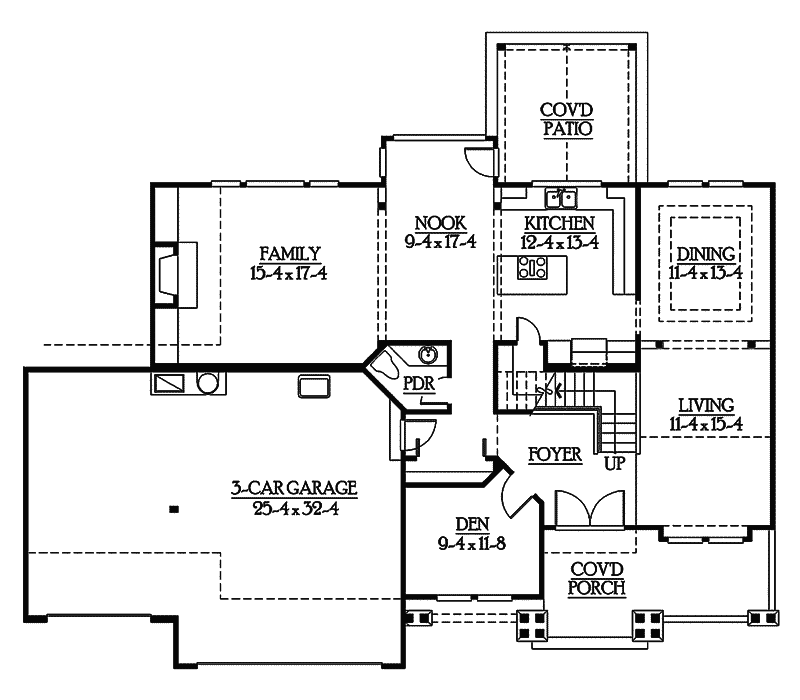 Fieldcrest Arts And Crafts Home Plan 071D0083 House