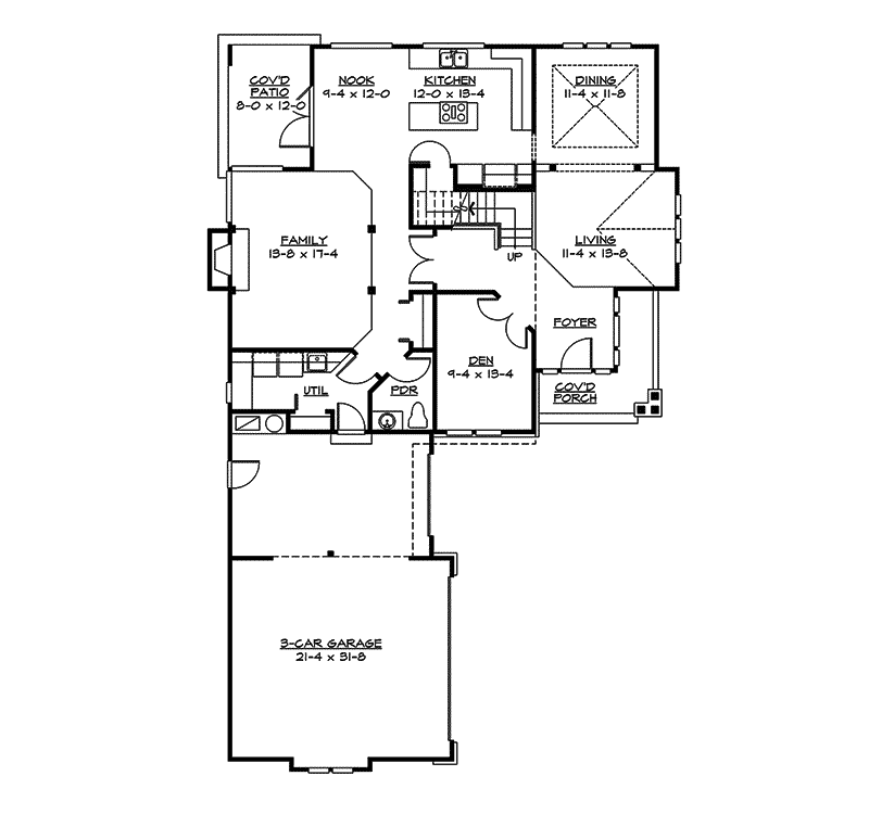 Mango Sleek Sunbelt Home Plan 071D-0094 - Shop House Plans and More