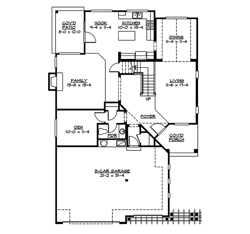 Turnberry Forest Craftsman Home Plan 071D0102 House