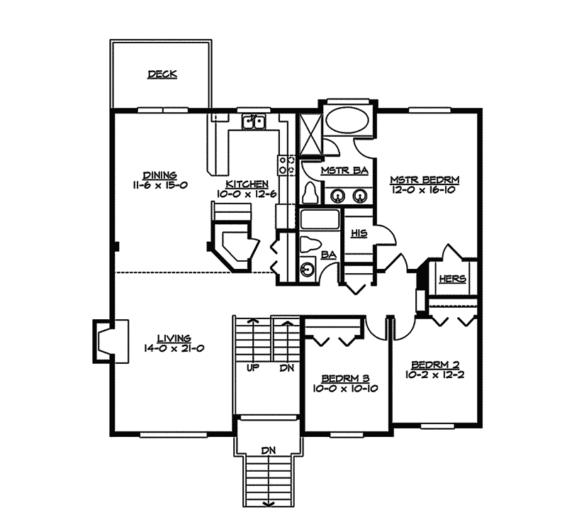 Sagemeadow Split-Level Home Plan 071D-0244 - Shop House Plans and More