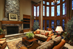 Shingle House Plan Family Room Photo 02 - Horton Manor Luxury Home 071S-0001 - Search House Plans and More