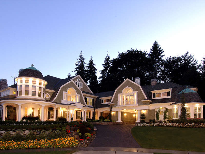 Shingle House Plan Front Photo 01 - Horton Manor Luxury Home 071S-0001 - Search House Plans and More